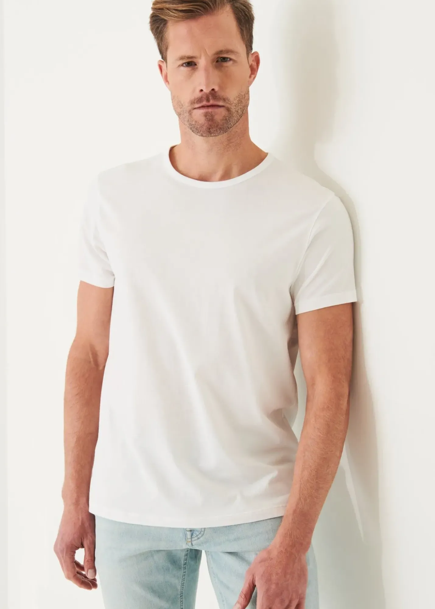 PATRICK ASSARAF Mercerized Pima Cotton T-Shirt|Men T-Shirts