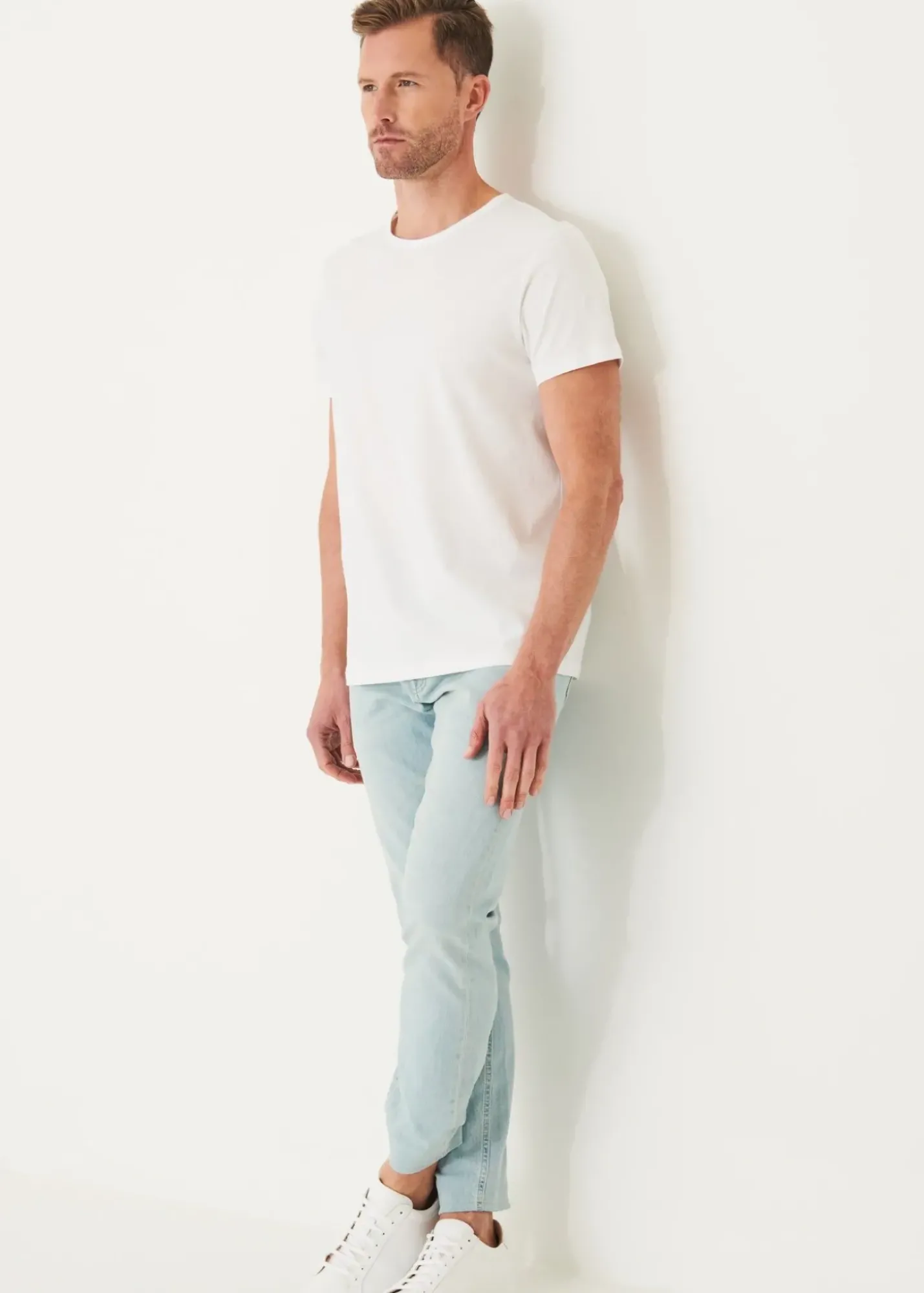 PATRICK ASSARAF Mercerized Pima Cotton T-Shirt|Men T-Shirts