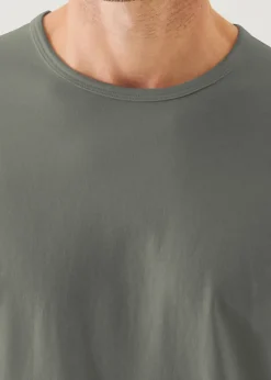 PATRICK ASSARAF Mercerized Pima Cotton T-Shirt|Men T-Shirts