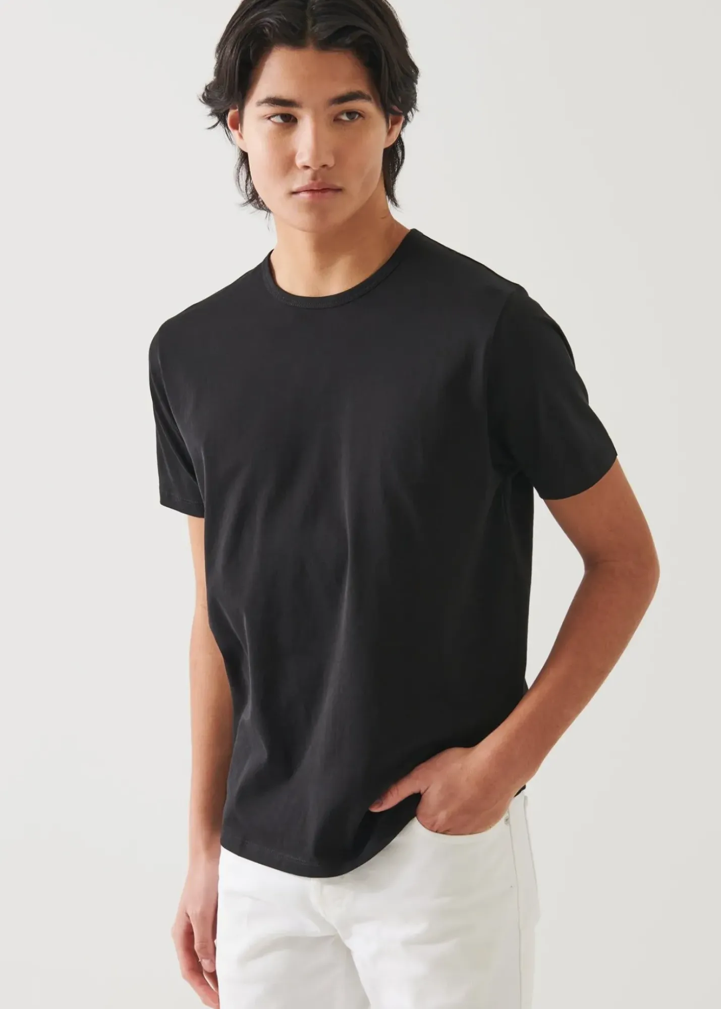 PATRICK ASSARAF Mercerized Pima Cotton T-Shirt|Men T-Shirts