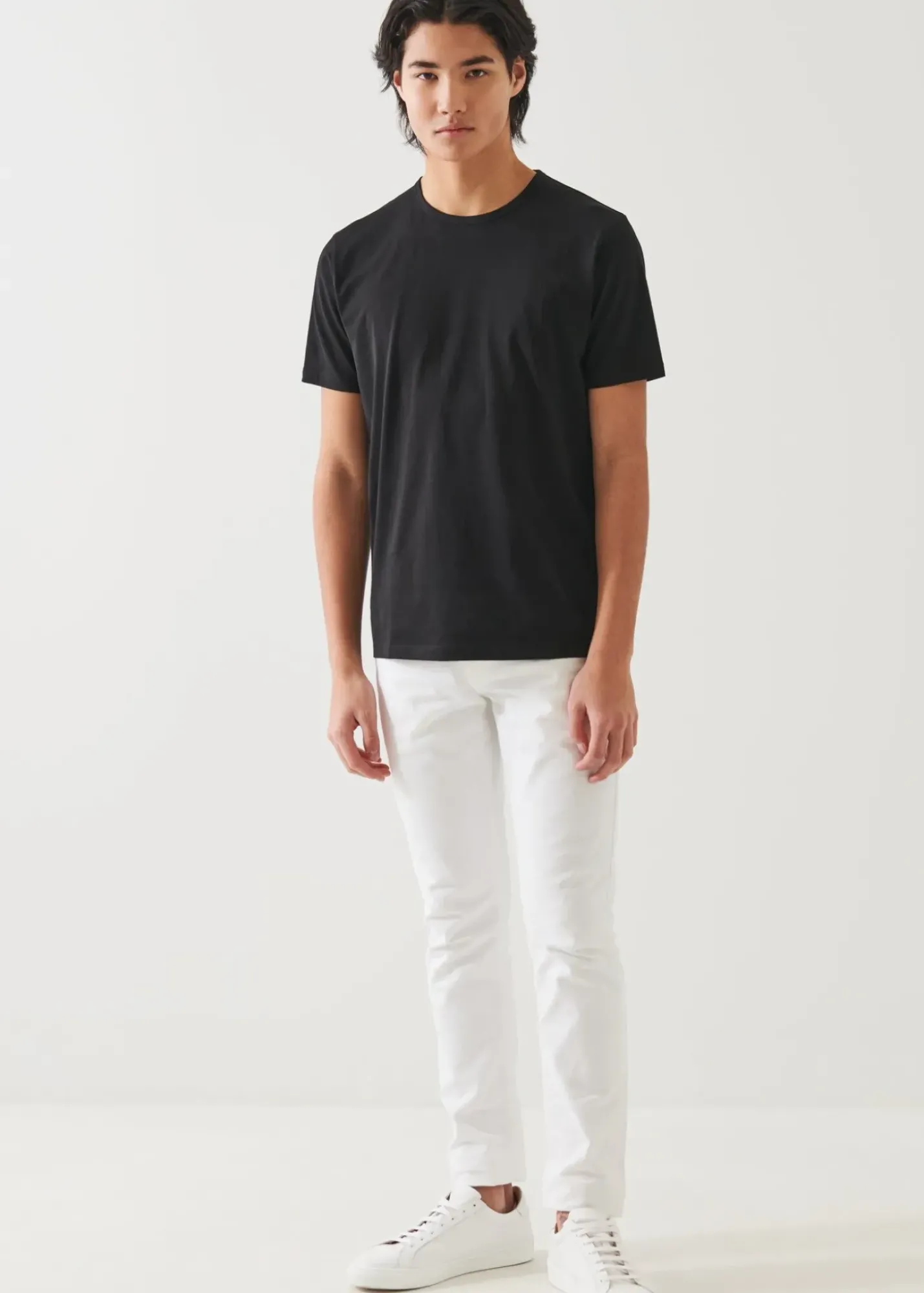 PATRICK ASSARAF Mercerized Pima Cotton T-Shirt|Men T-Shirts
