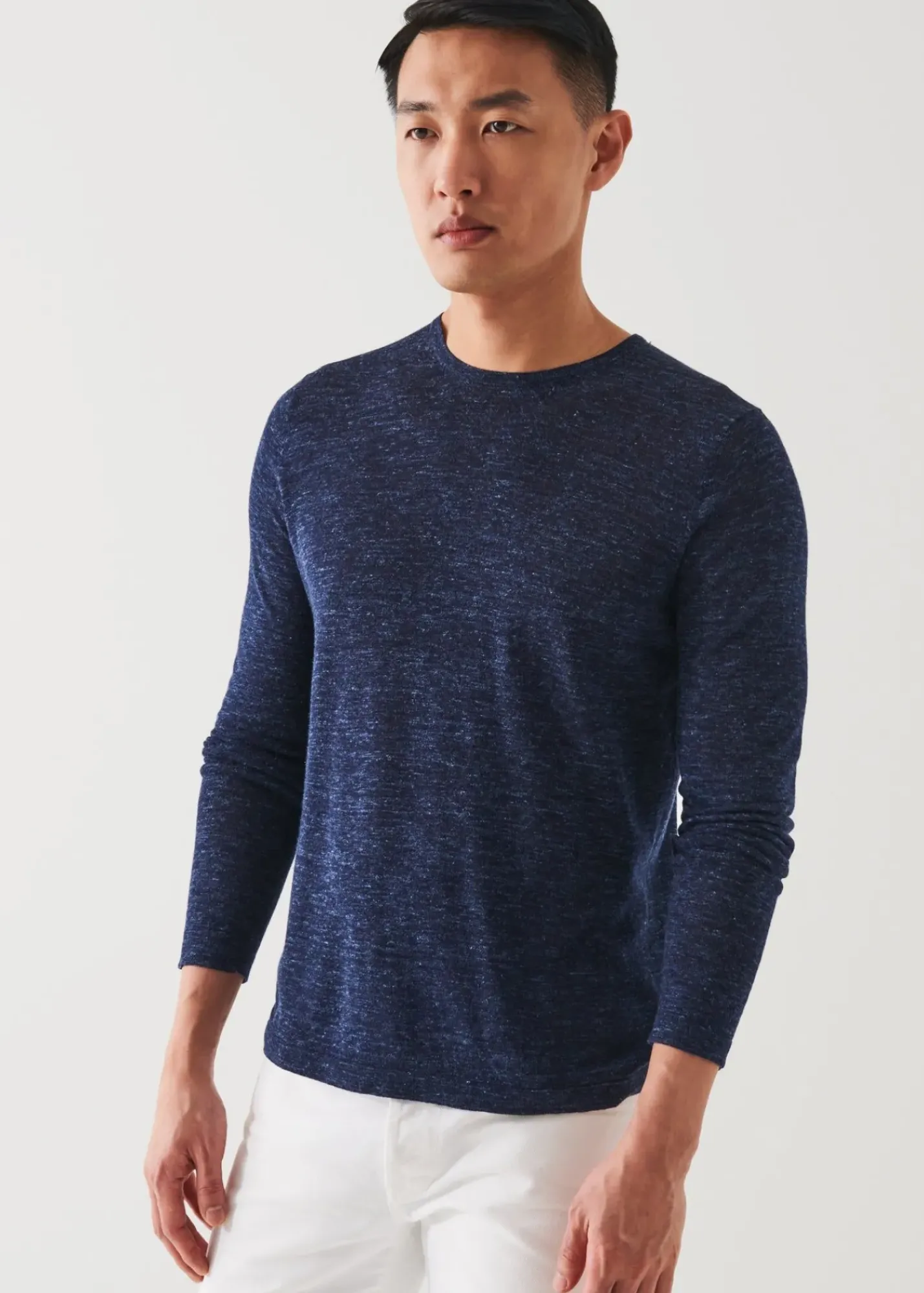 PATRICK ASSARAF Merino Blend Crewneck Sweater|Men Knitwear