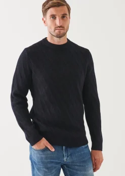 PATRICK ASSARAF Merino Cable Knit Sweater|Men Knitwear