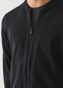 PATRICK ASSARAF Merino Full Zip Sweater|Men Knitwear