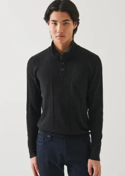 PATRICK ASSARAF Merino Henley|Men Knitwear