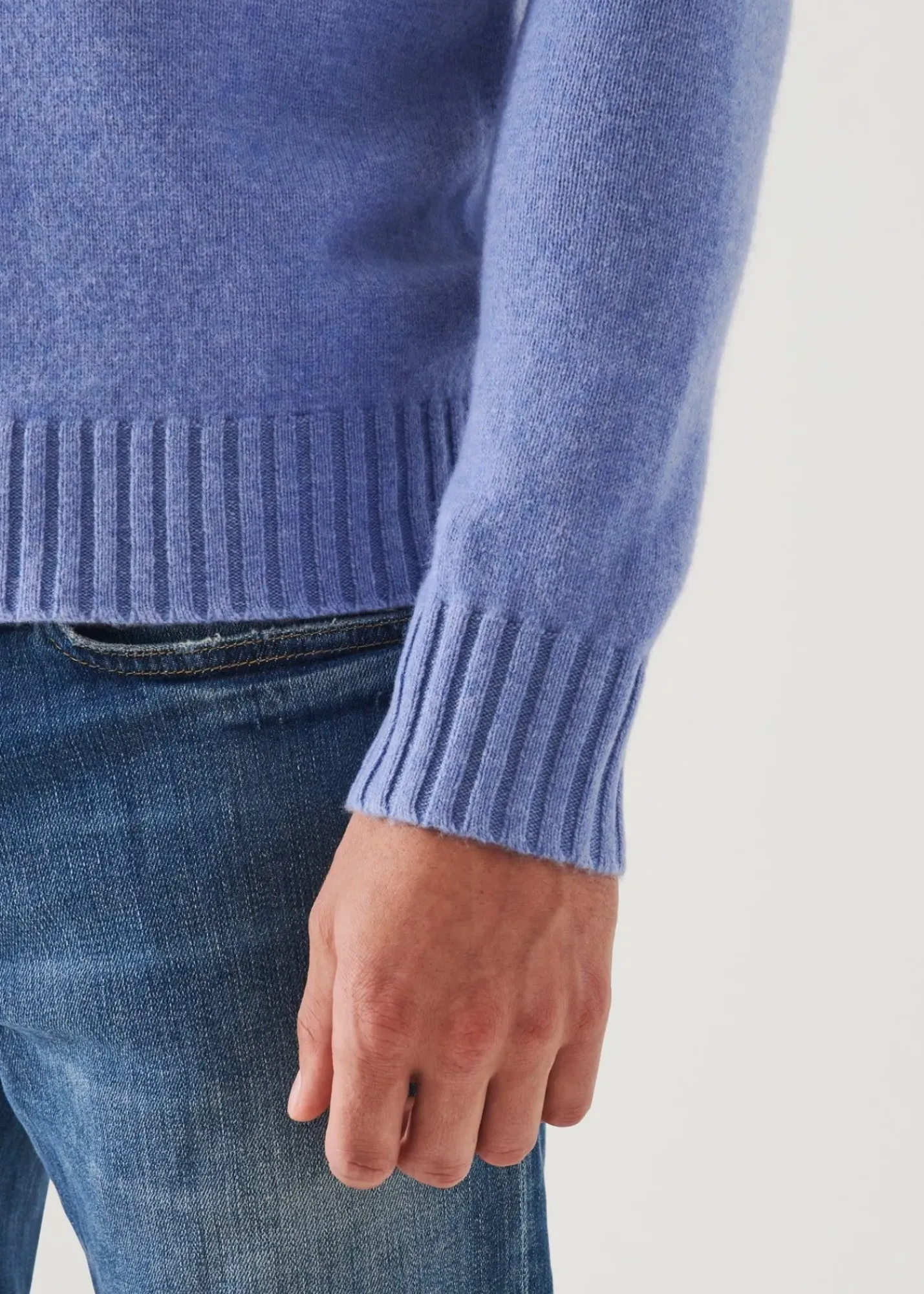 PATRICK ASSARAF Merino Quarter Zip Sweater|Men Knitwear