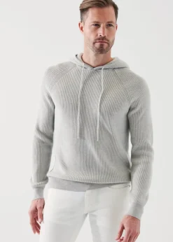 PATRICK ASSARAF Merino Ribbed Hoodie|Men Knitwear
