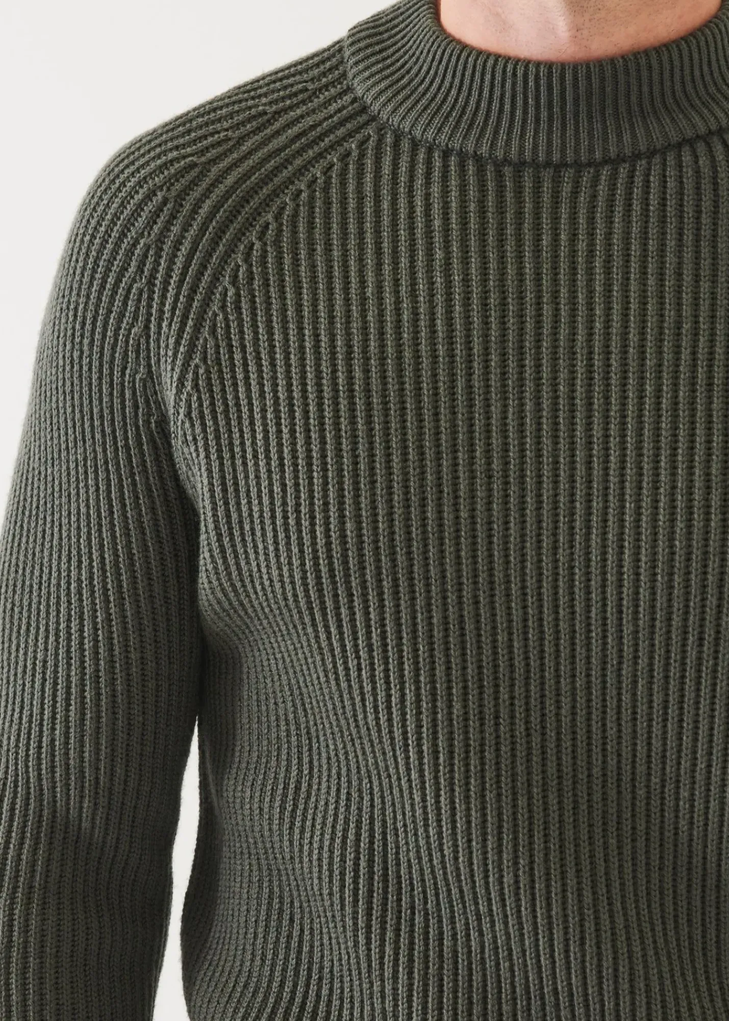 PATRICK ASSARAF Merino Ribbed Knit Sweater|Men Knitwear