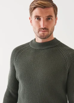 PATRICK ASSARAF Merino Ribbed Knit Sweater|Men Knitwear
