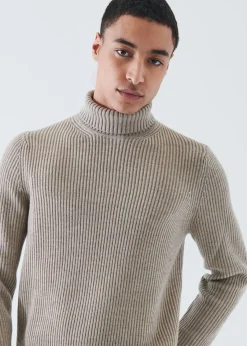 PATRICK ASSARAF Merino Ribbed Knit Turtleneck|Men Knitwear