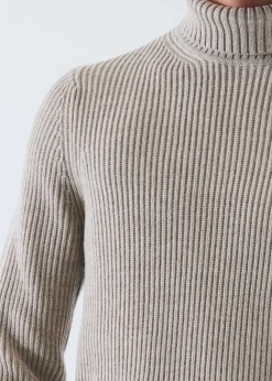 PATRICK ASSARAF Merino Ribbed Knit Turtleneck|Men Knitwear