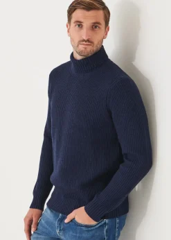PATRICK ASSARAF Merino Ribbed Knit Turtleneck|Men Knitwear