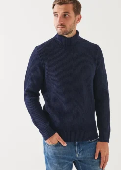 PATRICK ASSARAF Merino Ribbed Knit Turtleneck|Men Knitwear