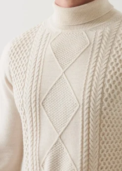 PATRICK ASSARAF Merino Textured Knit Sweater|Men Knitwear