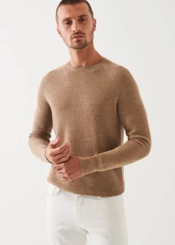 PATRICK ASSARAF Merino Wool Ribbed Crewneck|Men Knitwear