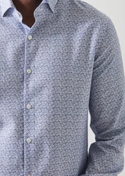 PATRICK ASSARAF Mini Floral Cotton Shirt|Men Shirts