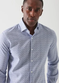 PATRICK ASSARAF Mini Floral Cotton Shirt|Men Shirts
