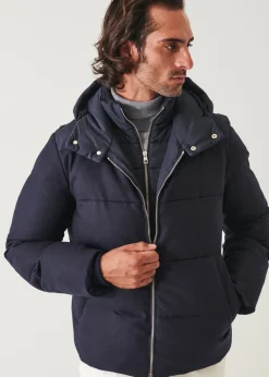 PATRICK ASSARAF Mix Media Quilted Bomber|Men Outerwear