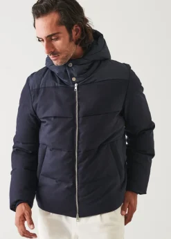 PATRICK ASSARAF Mix Media Quilted Bomber|Men Outerwear