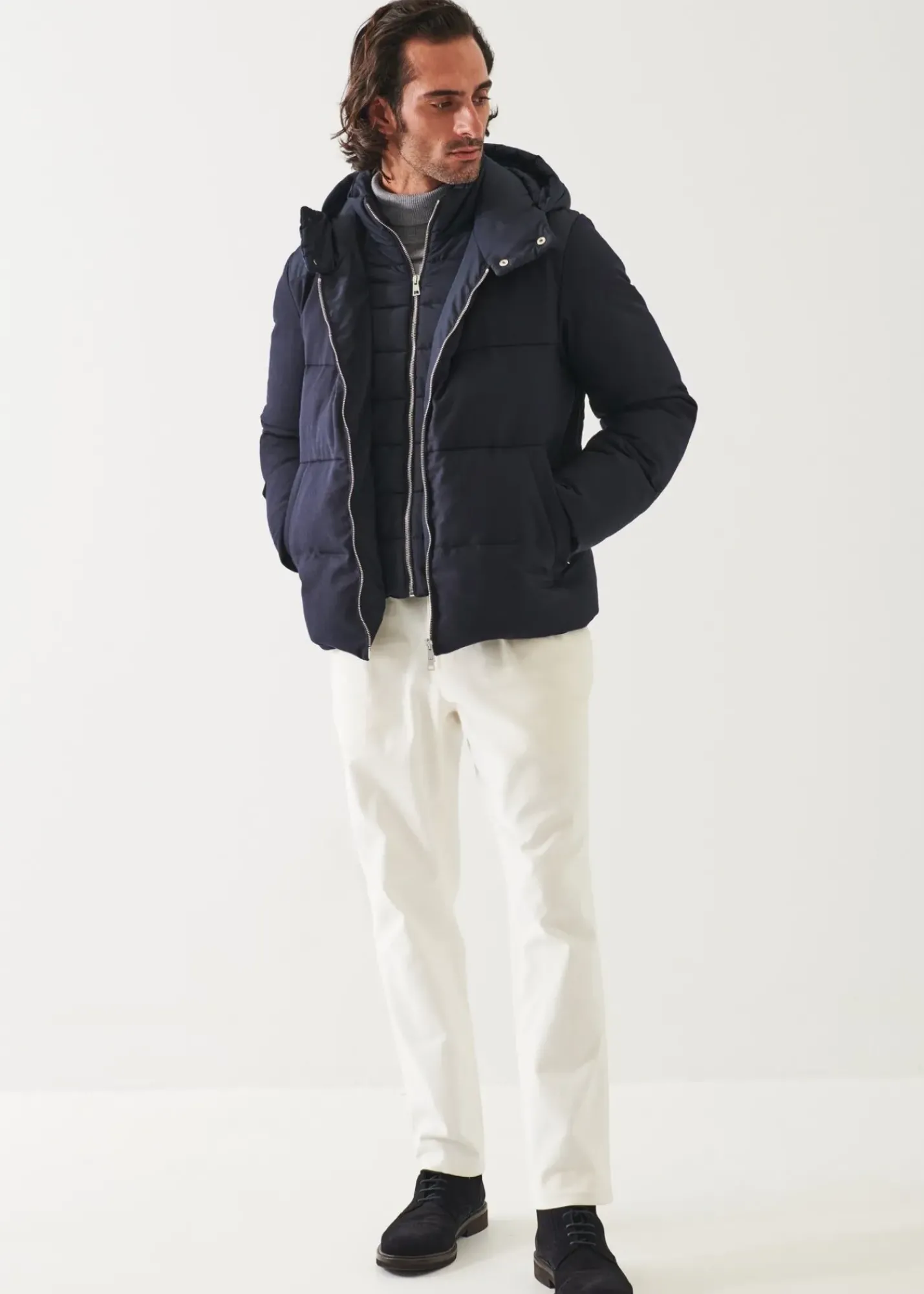 PATRICK ASSARAF Mix Media Quilted Bomber|Men Outerwear