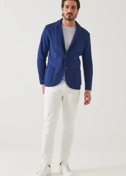 PATRICK ASSARAF Neat Textured Cotton Knit Blazer|Men Blazers
