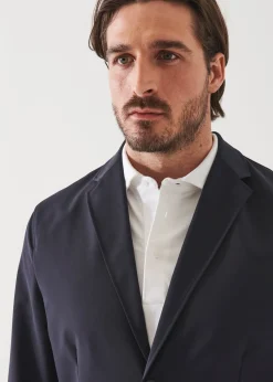 PATRICK ASSARAF Nucleo Nylon Stretch Two-Button Blazer|Men Blazers