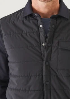 PATRICK ASSARAF Nylon Flap Pocket Shirt Jacket|Men Outerwear