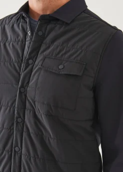 PATRICK ASSARAF Nylon Flap Pocket Shirt Jacket|Men Outerwear