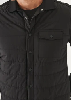 PATRICK ASSARAF Nylon Flap Pocket Shirt Jacket|Men Outerwear