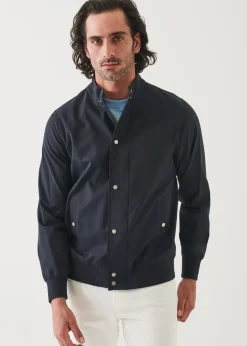PATRICK ASSARAF Nylon Stretch Bomber Jacket|Men Outerwear