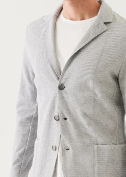 PATRICK ASSARAF Organic Cotton Textured Knit Blazer|Men Blazers