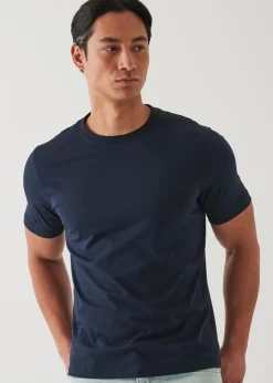 PATRICK ASSARAF Organic Pima Cotton High Neck T-Shirt|Men T-Shirts