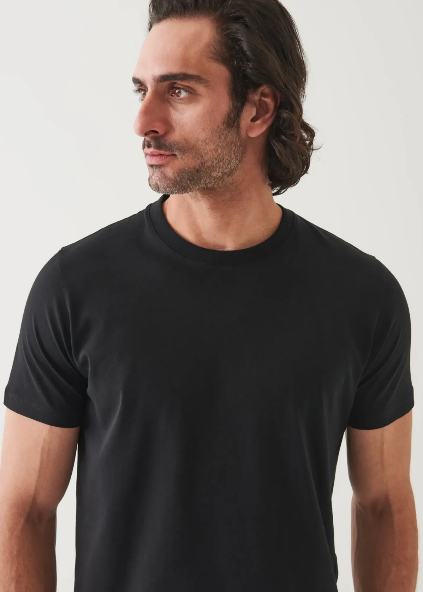 PATRICK ASSARAF Organic Pima Cotton High Neck T-Shirt|Men T-Shirts