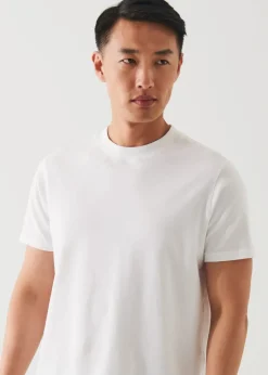 PATRICK ASSARAF Organic Pima Cotton High Neck T-Shirt|Men T-Shirts