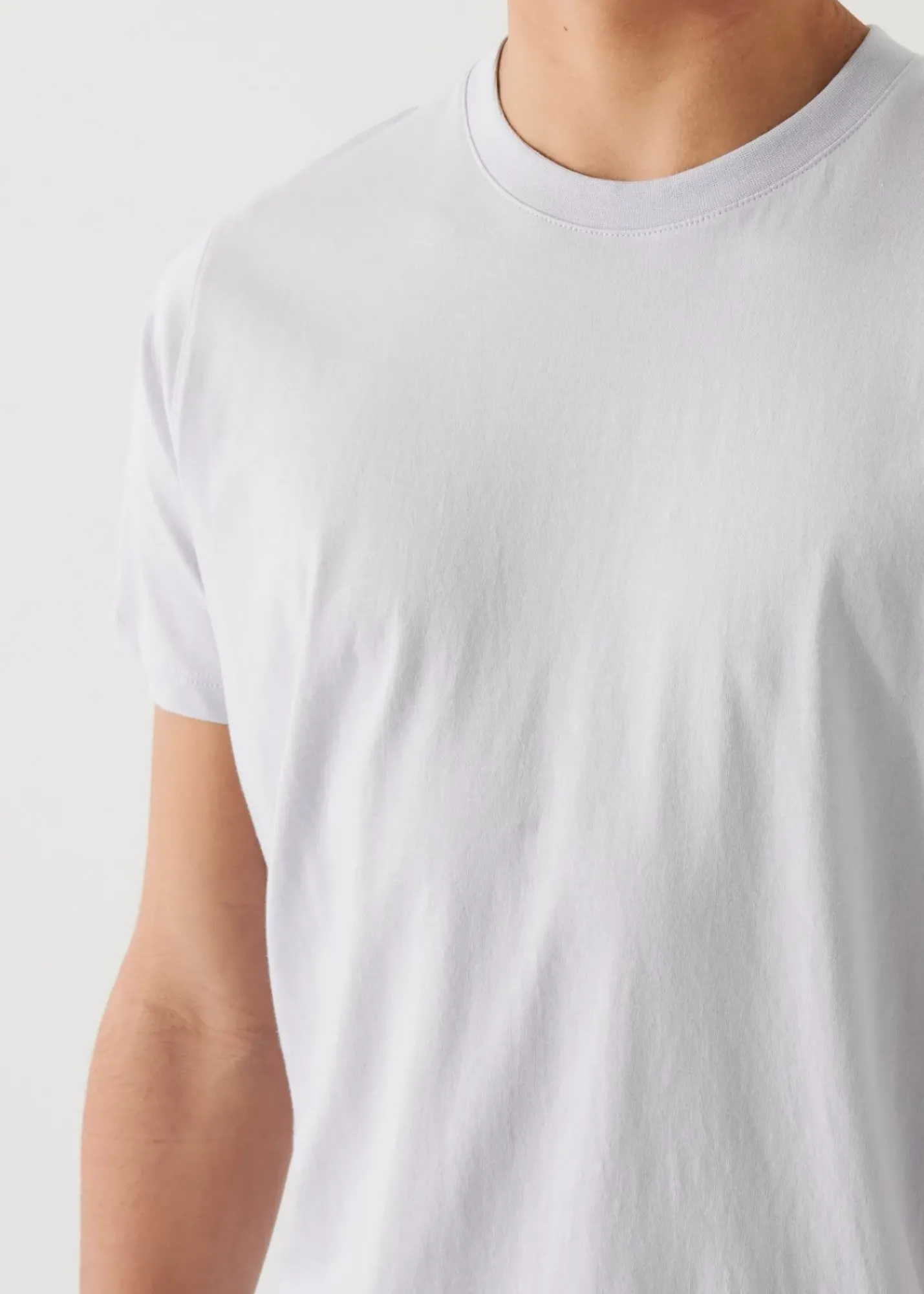 PATRICK ASSARAF Organic Pima Cotton High Neck T-Shirt|Men T-Shirts