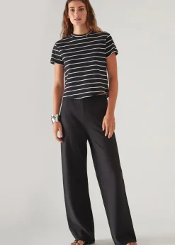 PATRICK ASSARAF Organic Pima Cotton Striped Baby T-Shirt|Women T-Shirts