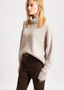 PATRICK ASSARAF Oversized Cashmere Turtleneck|Women Knitwear