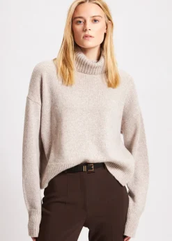 PATRICK ASSARAF Oversized Cashmere Turtleneck|Women Knitwear
