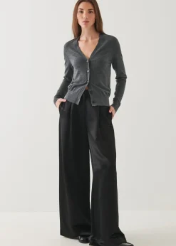 PATRICK ASSARAF Oversized Double Breasted Wool Coat|Women Outerwear