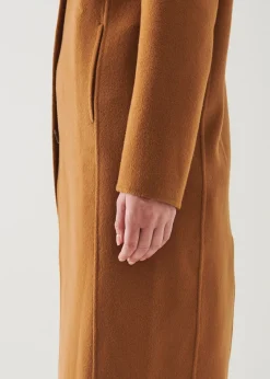 PATRICK ASSARAF Oversized Single Breasted Wool Coat|Women Outerwear