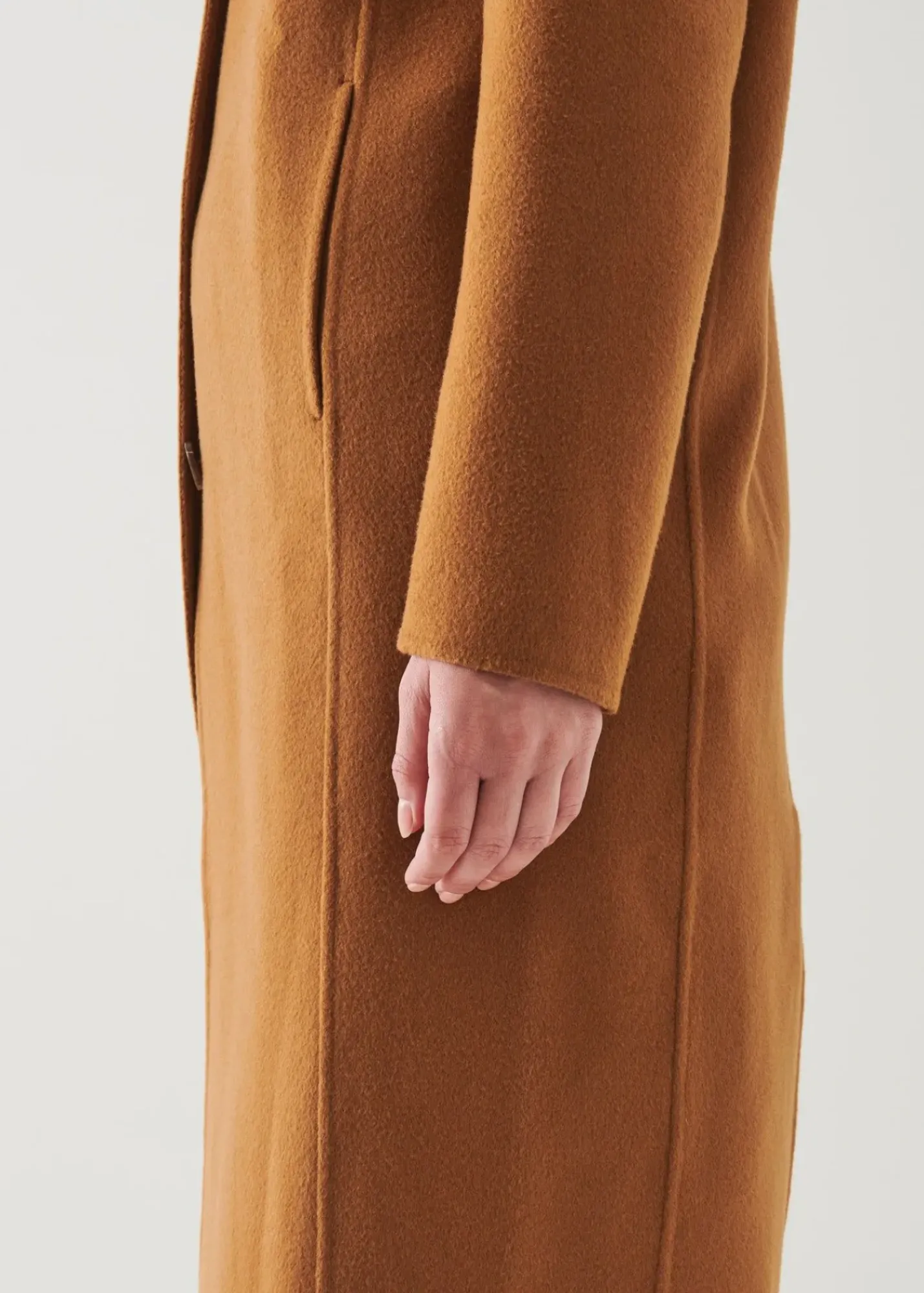 PATRICK ASSARAF Oversized Single Breasted Wool Coat|Women Outerwear