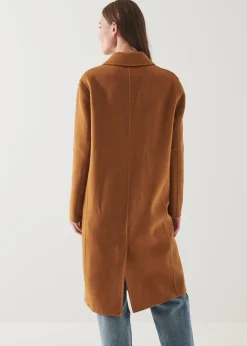 PATRICK ASSARAF Oversized Single Breasted Wool Coat|Women Outerwear
