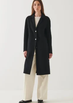 PATRICK ASSARAF Oversized Single Breasted Wool Coat|Women Outerwear