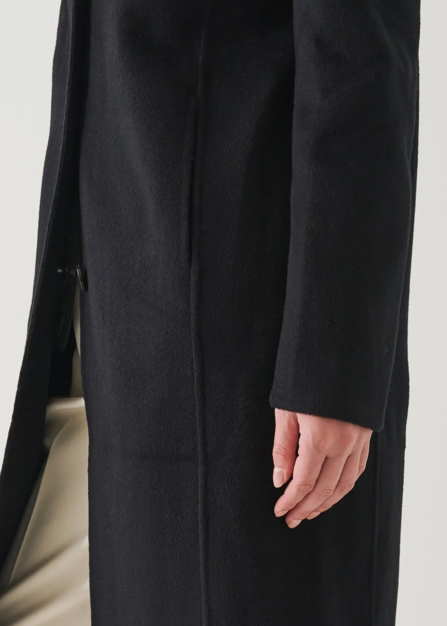PATRICK ASSARAF Oversized Single Breasted Wool Coat|Women Outerwear