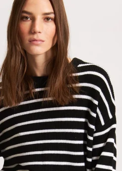 PATRICK ASSARAF Oversized Striped Crewneck|Women Knitwear