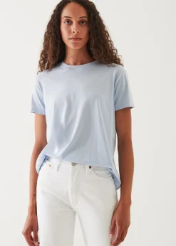 PATRICK ASSARAF Pastel Iconic Pima Cotton Stretch Boyfriend T-Shirt|Women T-Shirts