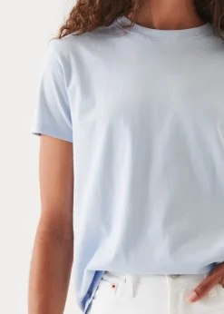 PATRICK ASSARAF Pastel Iconic Pima Cotton Stretch Boyfriend T-Shirt|Women T-Shirts