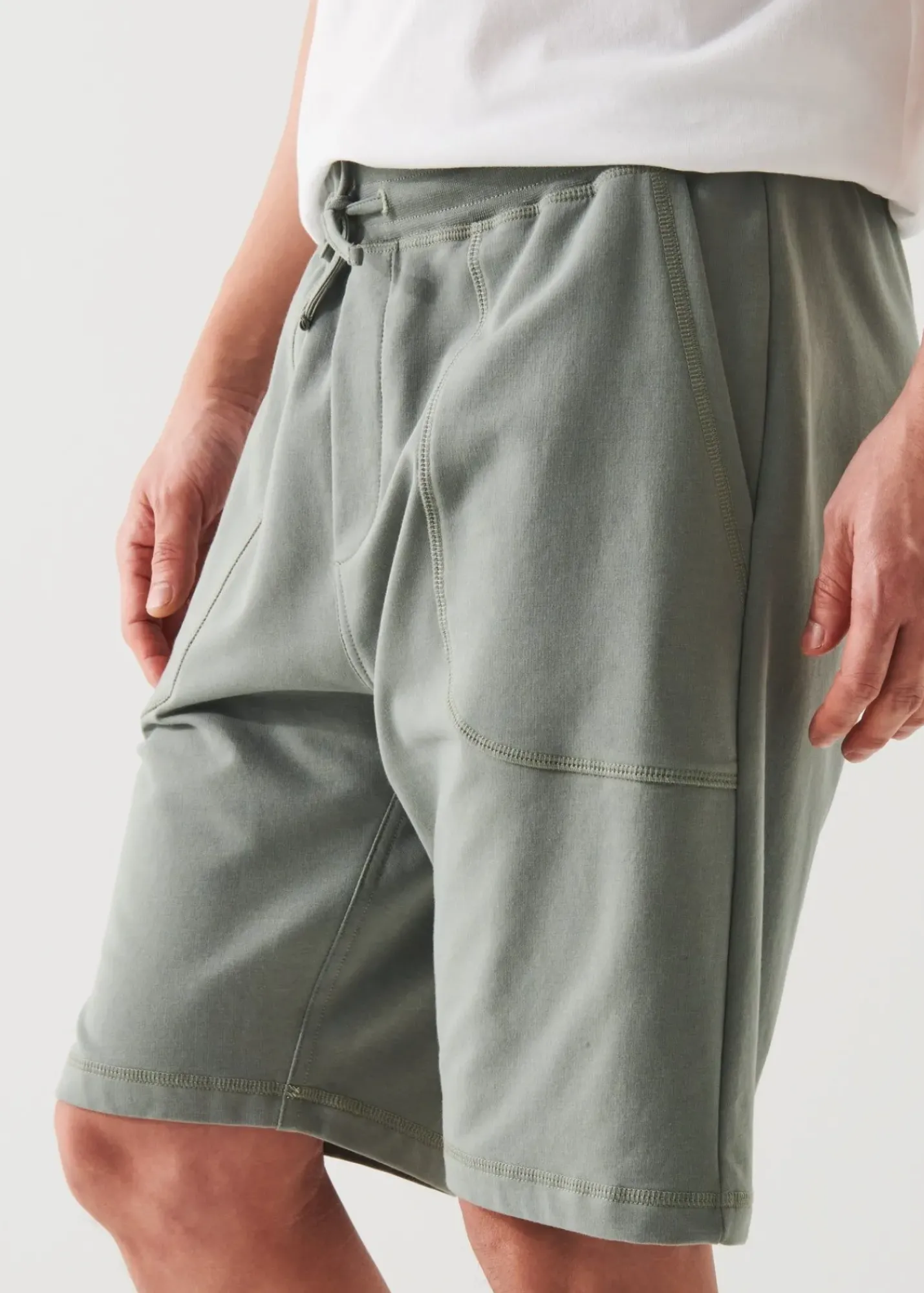 PATRICK ASSARAF Pima Cotton French Terry Drawstring Short|Men Bottoms