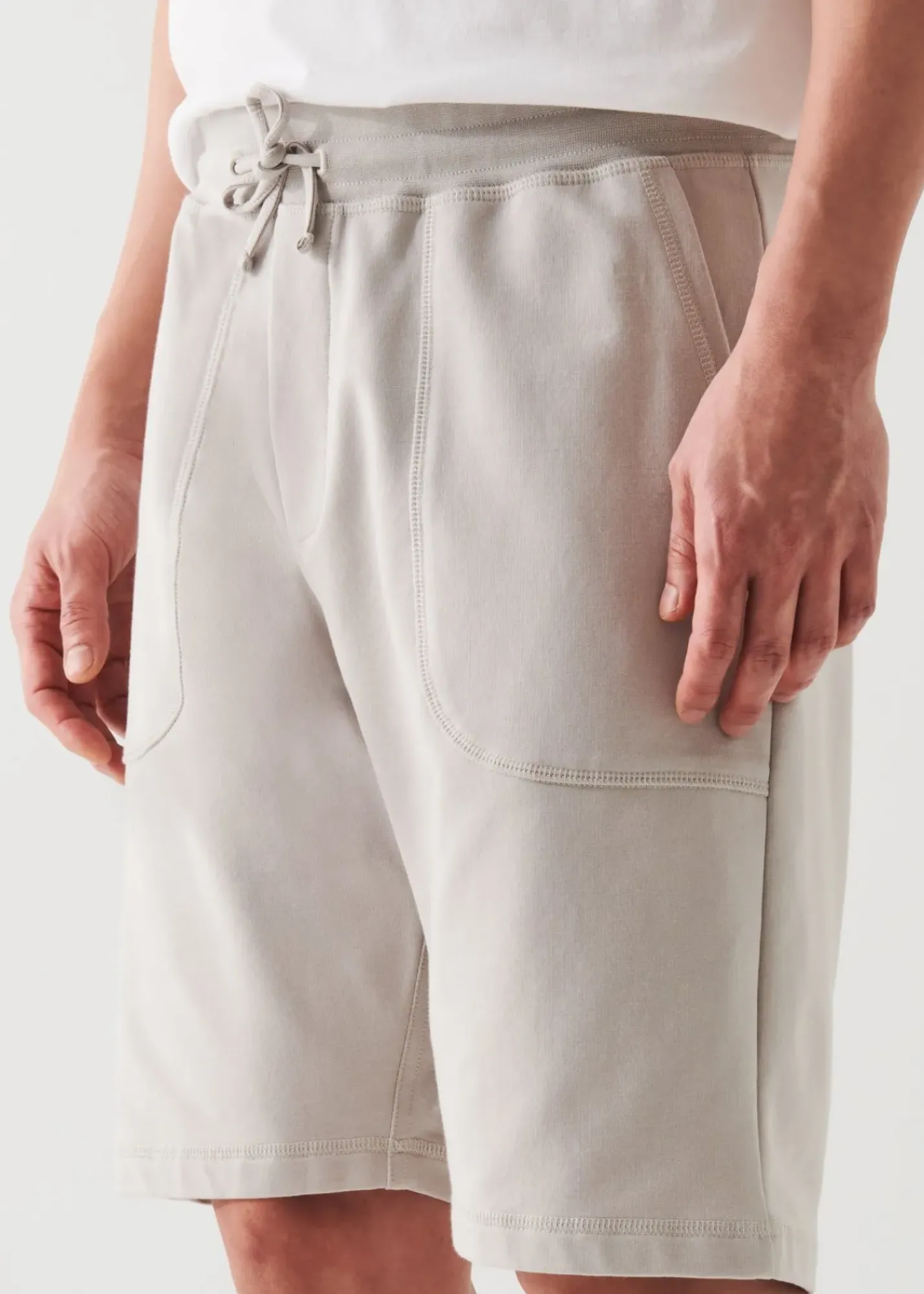 PATRICK ASSARAF Pima Cotton French Terry Drawstring Short|Men Bottoms
