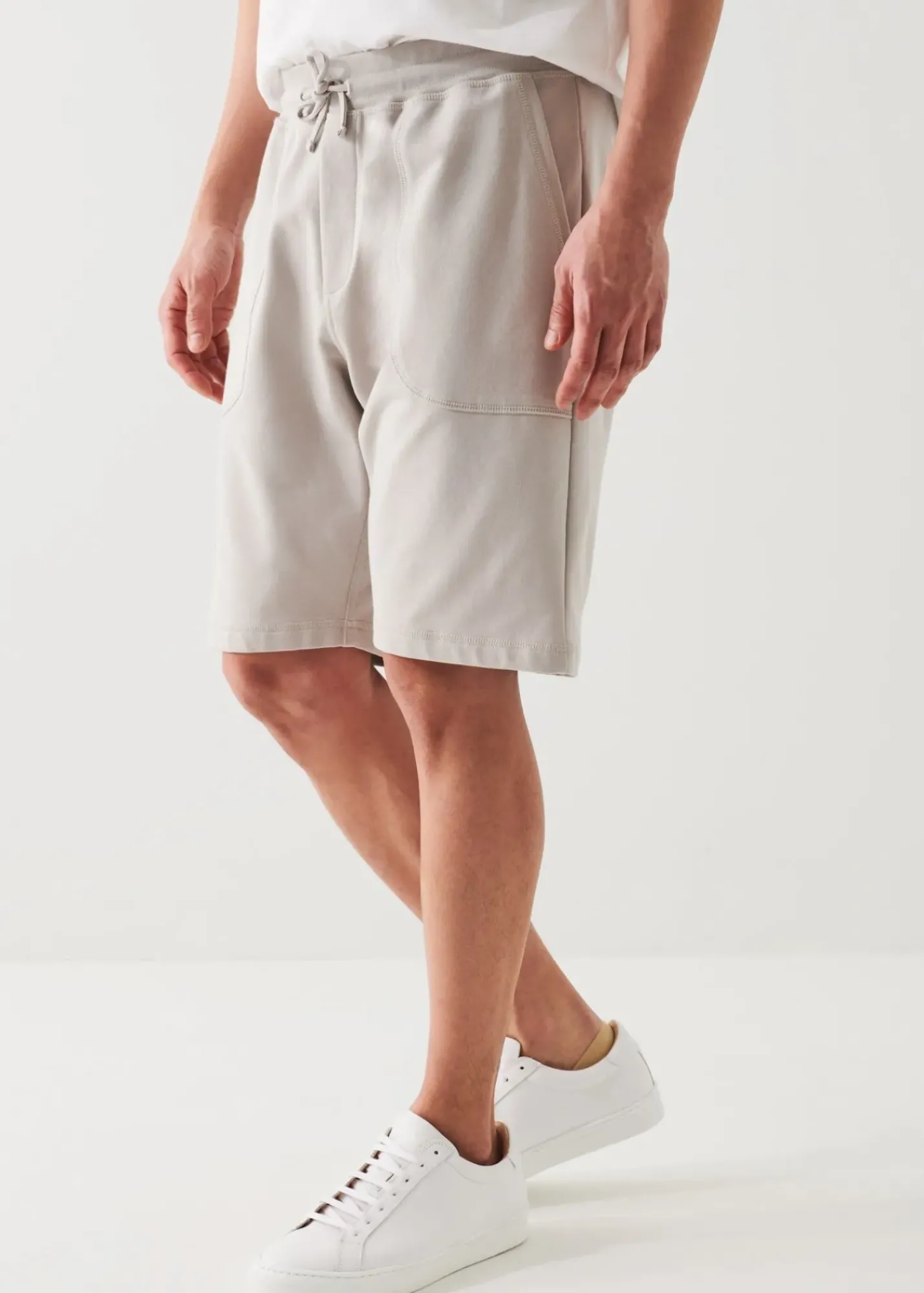 PATRICK ASSARAF Pima Cotton French Terry Drawstring Short|Men Bottoms